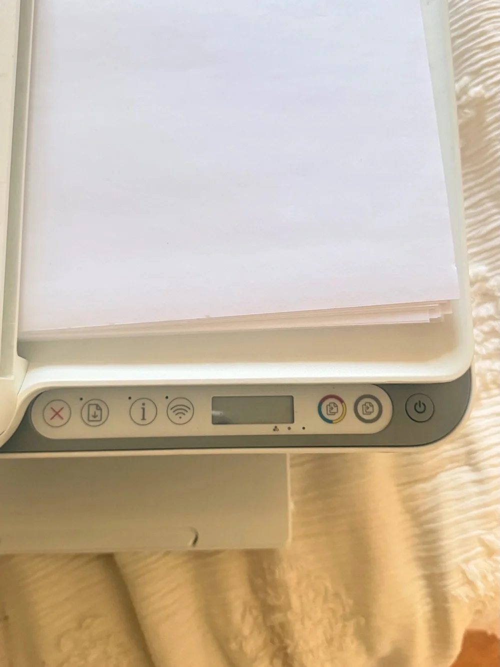 HP DeskJet All-in-One Printer in White
